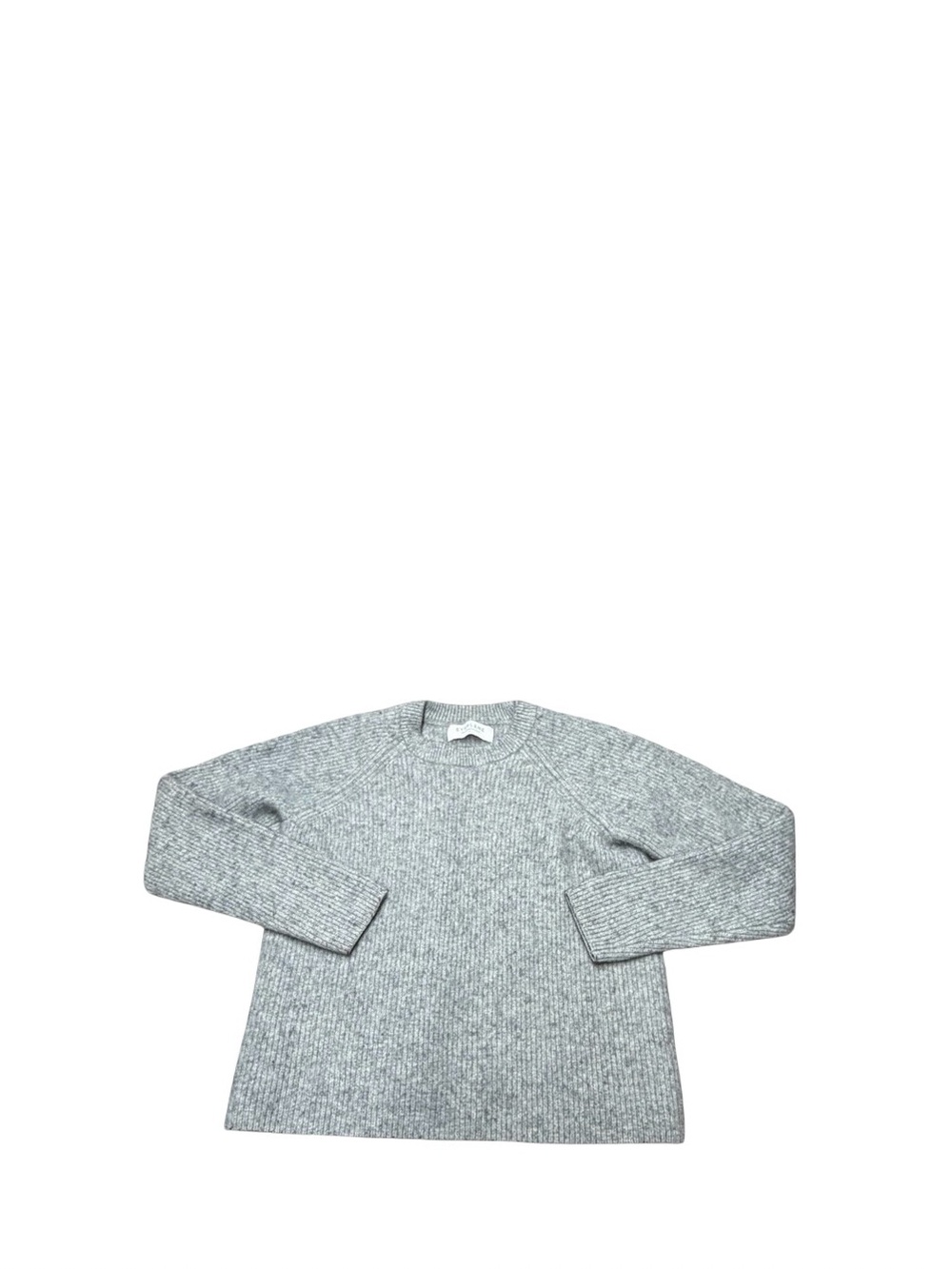 Everlane cashmere Gray Crewneck Ribbed Sweater